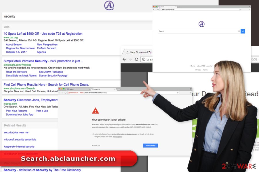 The image of Search.abclauncher.com virus