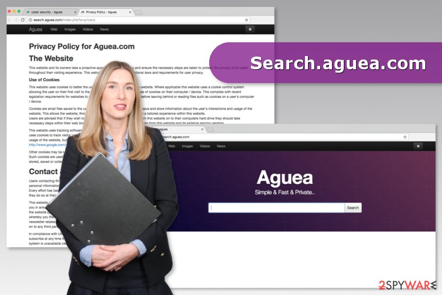 The picture of Search.aguea.com virus