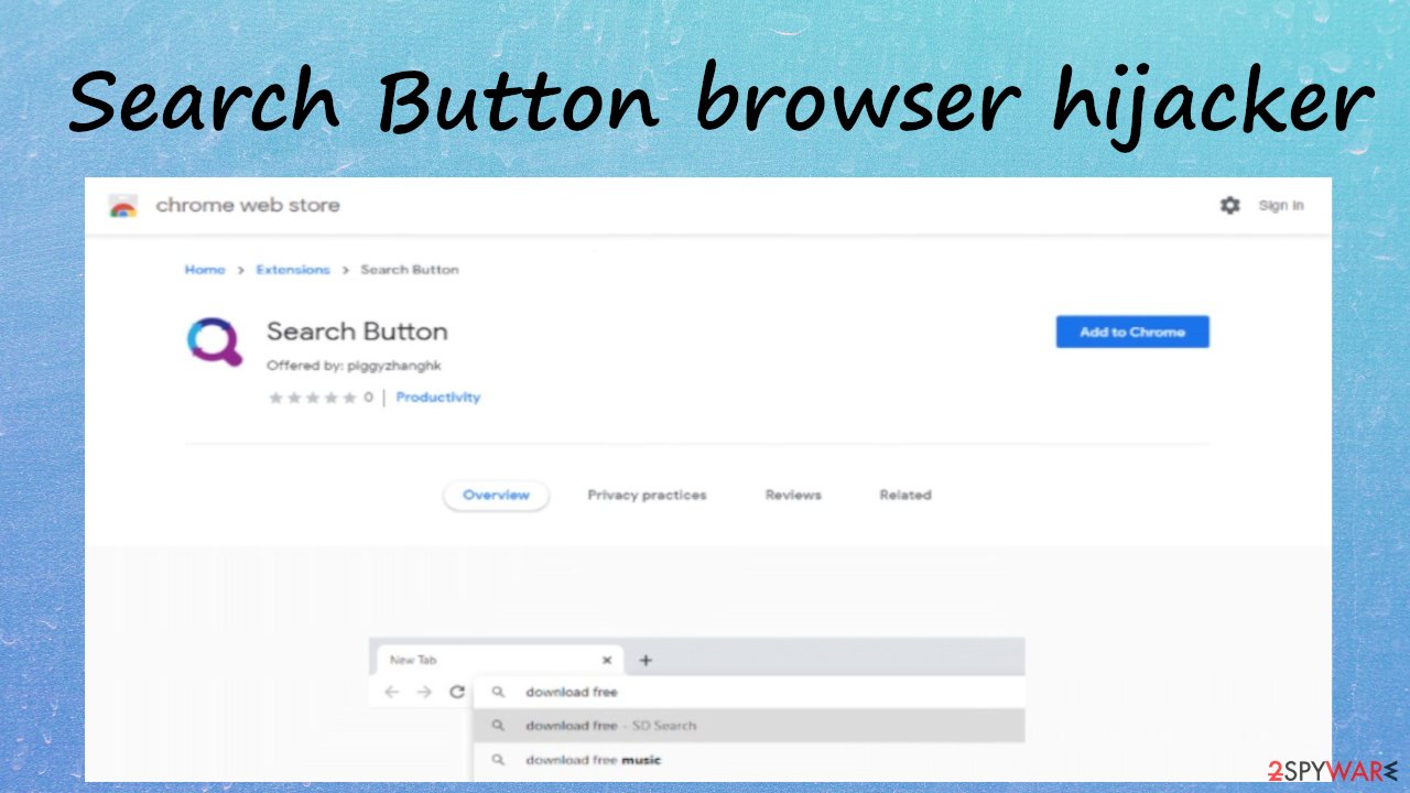 Search Button browser hijacker