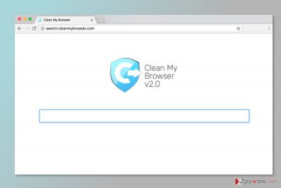 The screenshot of Search.cleanmybrowser.com