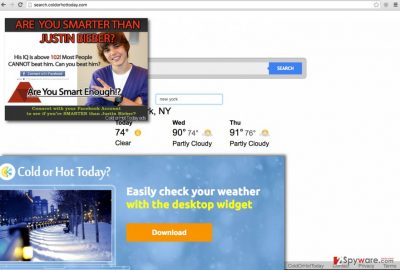 Search.coldorhottoday.com redirect virus