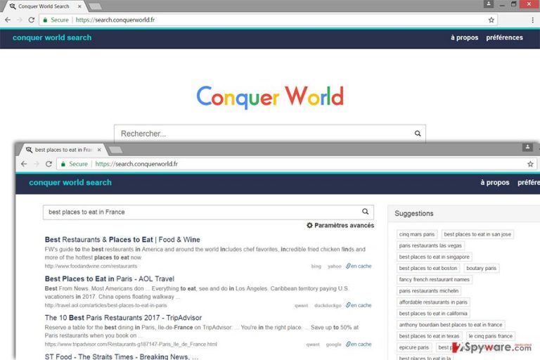 The image of Search.conquerworld.fr virus