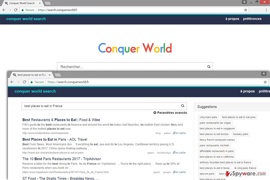 The image of Search.conquerworld.fr virus The image of Search.conquerworld.fr virus