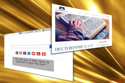 The screenshot of Dailybibleverses.co hijacker