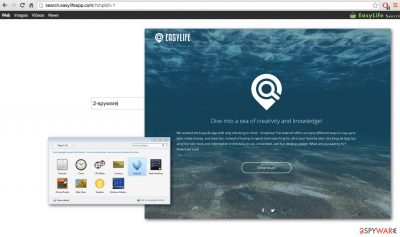 A screenshot of the Search.Easylifeapp.com download website