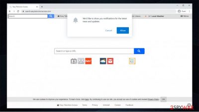 Search.easytelevisionaccess.com hijacker