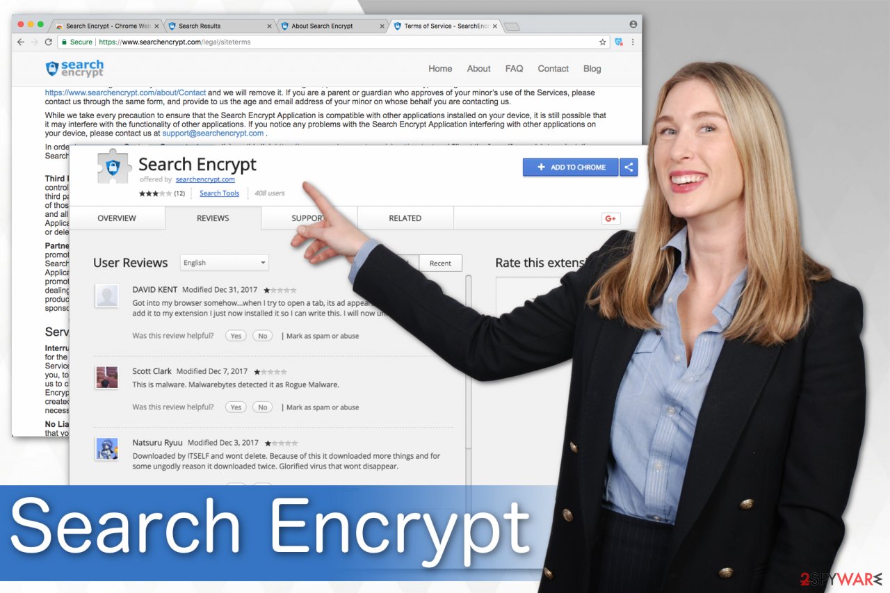 Search Encrypt browser-hijacking application