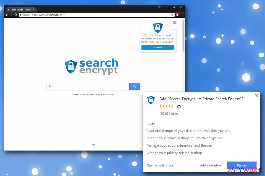 Search Encrypt browser hijacker