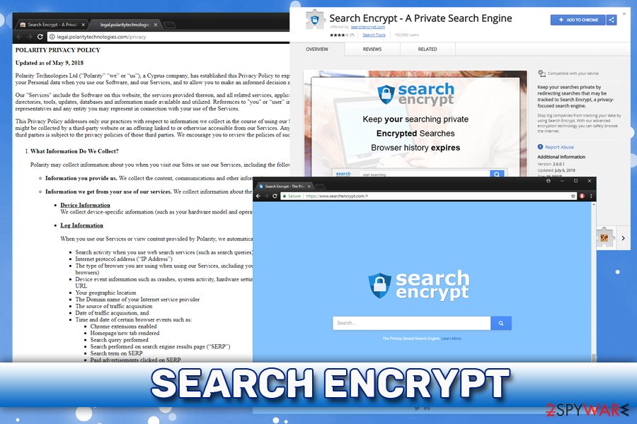 Search Encrypt extension