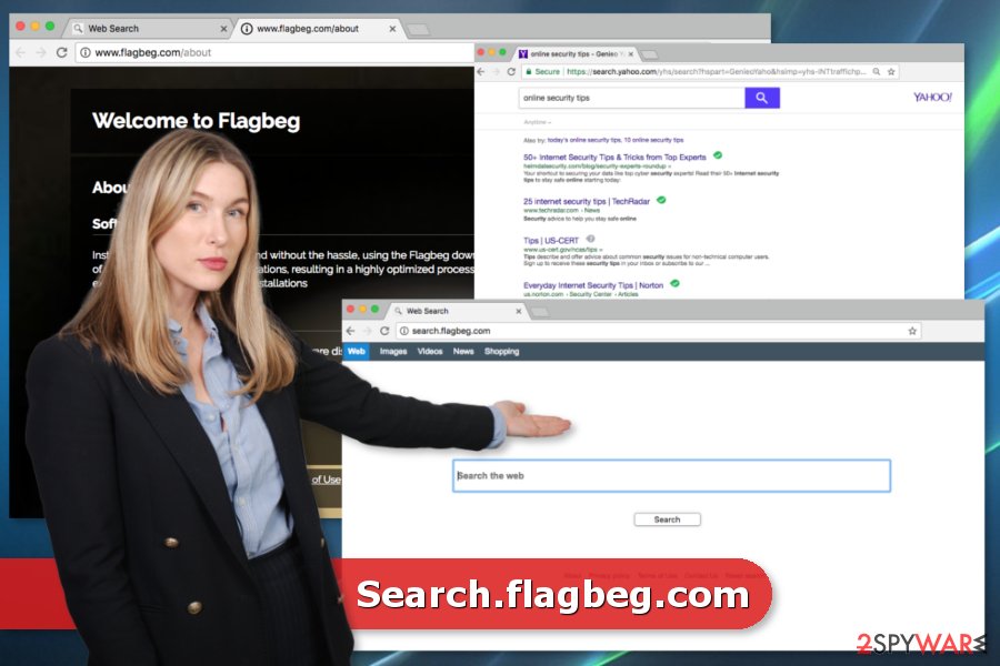 The image of Search.flagbeg.com virus