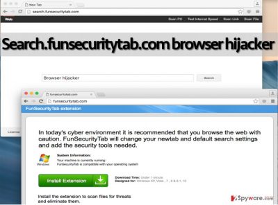 Search.funsecuritytab.com redirect virus