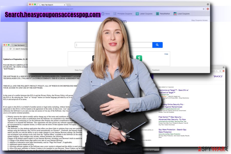 Search.heasycouponsaccesspop.com browser hijacker