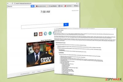 Search.heasysportsaccess.com browser hijacker