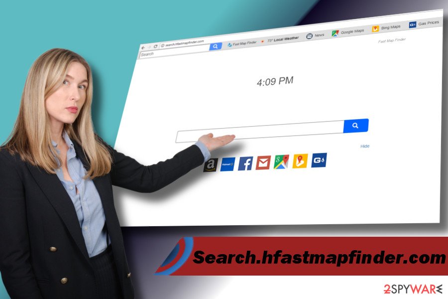 Search.hfastmapfinder.com browser hijacker