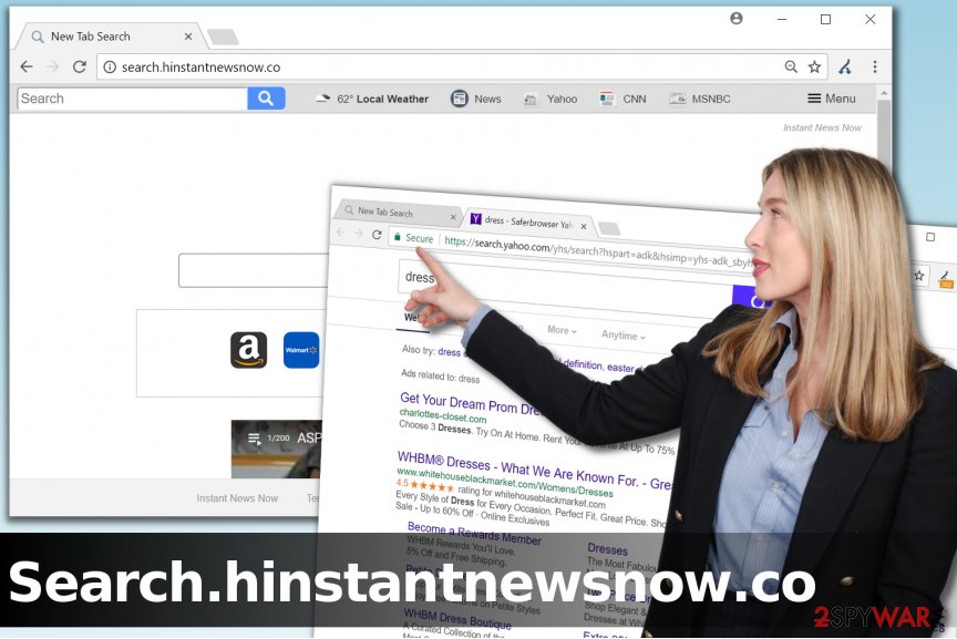 Search.hinstantnewsnow.co browser redirect virus