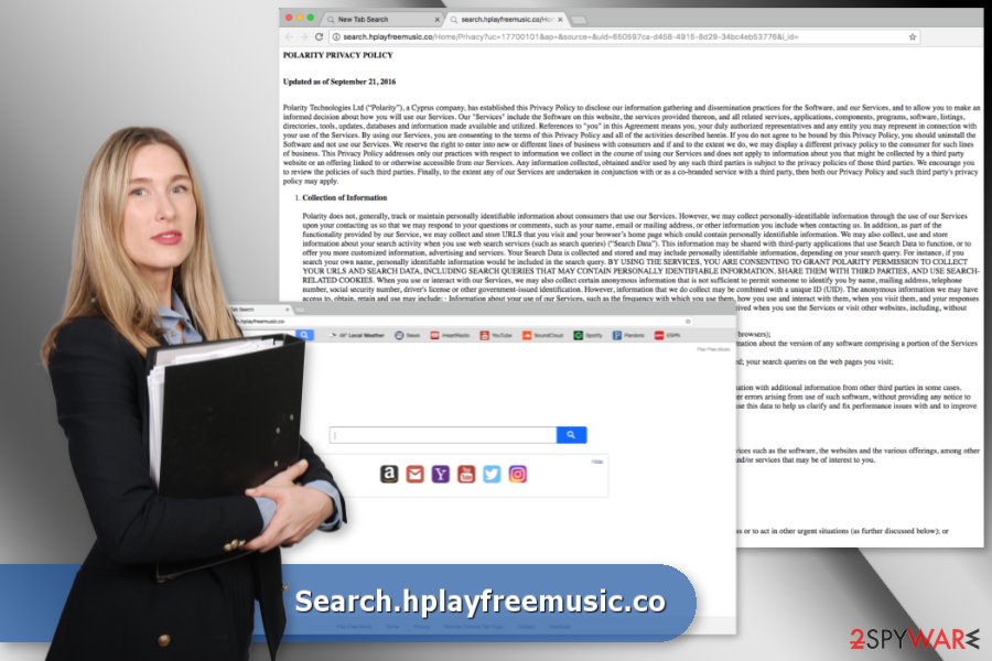 The picture of Search.hplayfreemusic.co virus