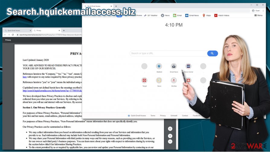 Search.hquickemailaccess.biz hijack