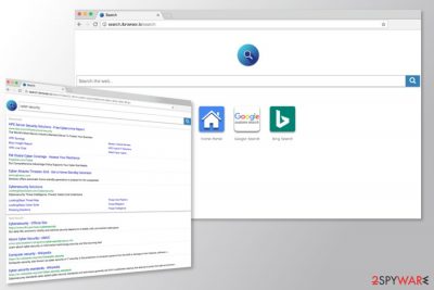 The example of Search.ibrowser.io search engine