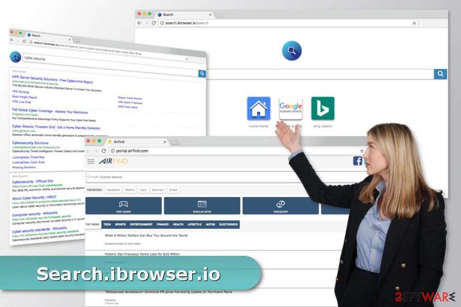 The picture of Search.ibrowser.io virus