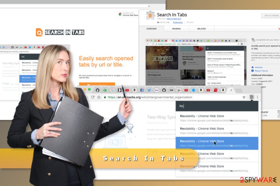 The picture of Search In Tabs virus