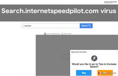 An image of search.internetspeedpilot.com website