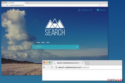 Image of Search.medianetnow.com browser hijacker