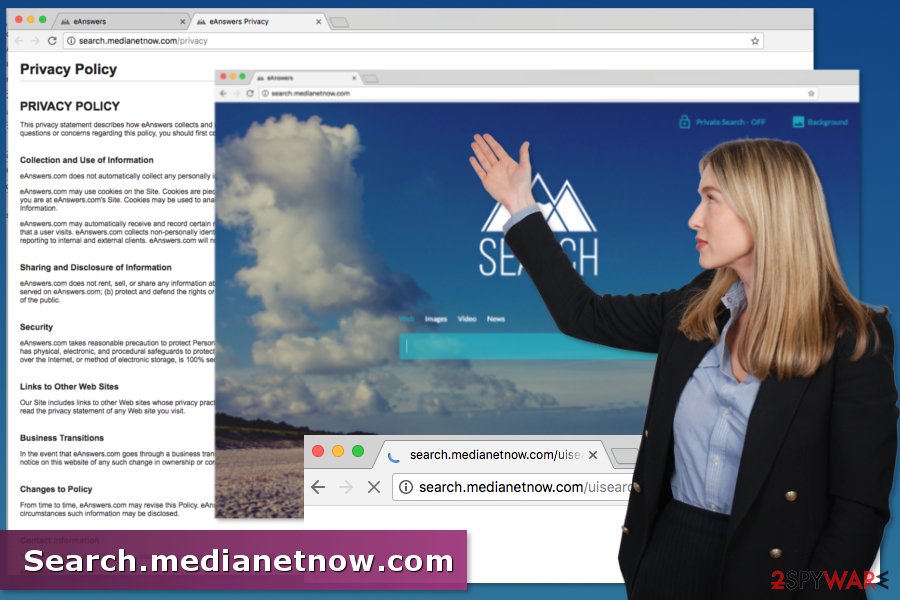 Example of Search.medianetnow.com virus