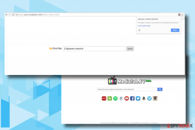Search.mediatabtv.online hijacks the most popular web browsers