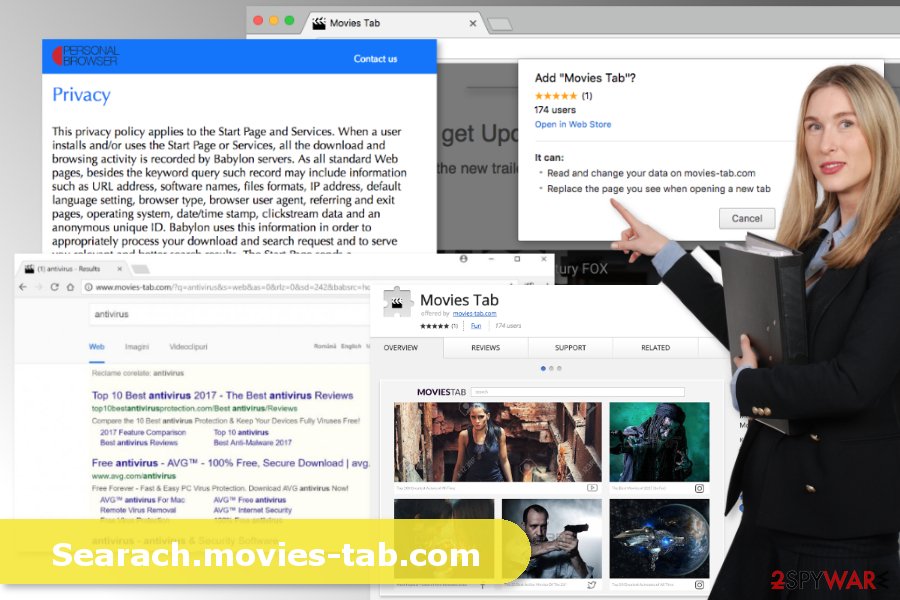 Image of Search.movies-tab.com virus