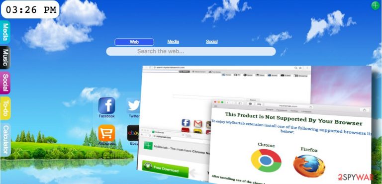 Search.mystartabsearch.com redirect virus changes homepage address