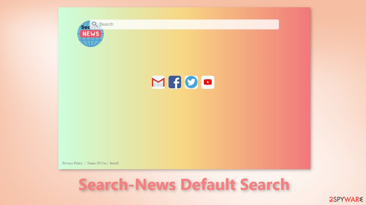 Search-News Default Search browser hijacker