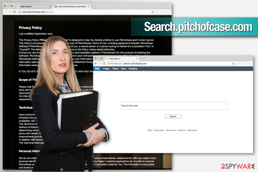 Search.pitchofcase.com browser hijacker