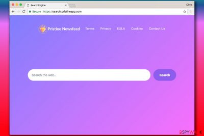 Search.pristineapp.com virus