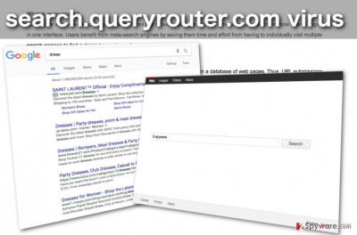 Image of the Search.queryrouter.com browser hijacker 