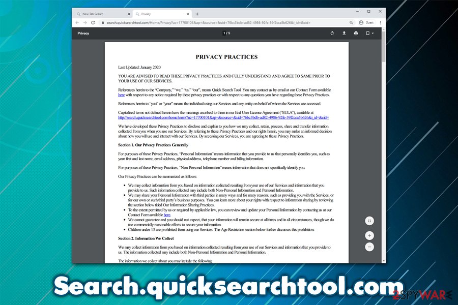 Search.quicksearchtool.com virus