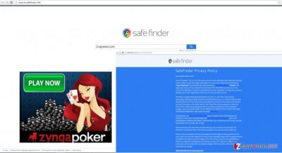 The example of search.safefinder.info