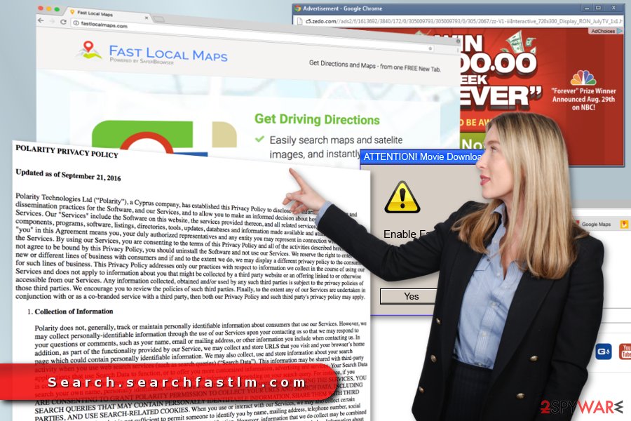 Illustration of Search.searchfastlm.com virus