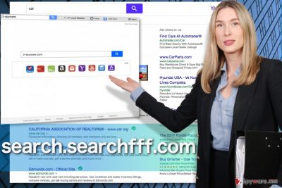 A screenshot example of the Search.searchfff.com browser hijacker