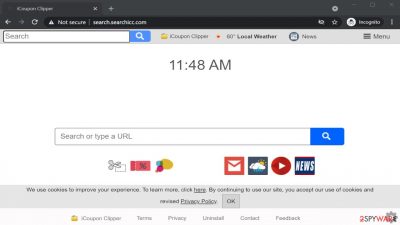 Search.searchicc.com browser hijacker