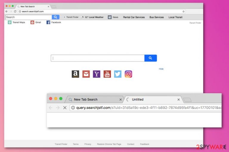 Search.searchjstf.com browser hijacker