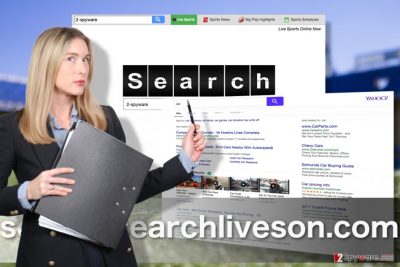 Screenshots of Search.searchliveson.com virus