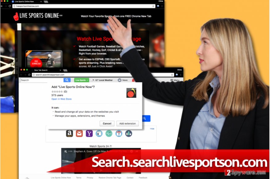 Search.searchlivesportson.com hijack