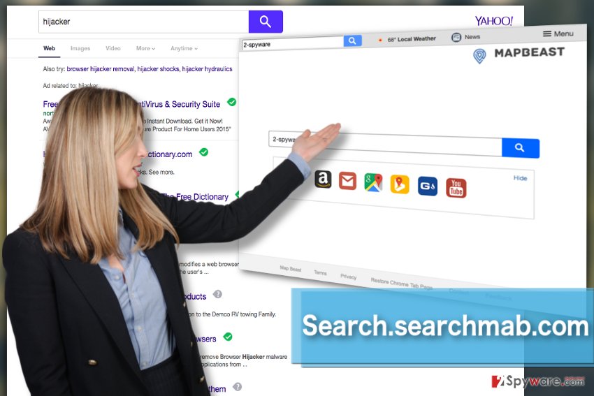 The picture showing Search.searchmab.com virus