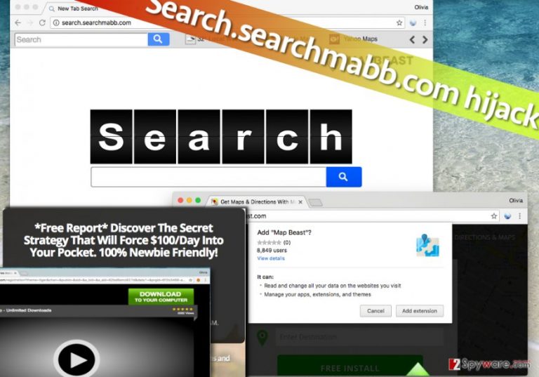 Picture showing Search.searchmabb.com infection