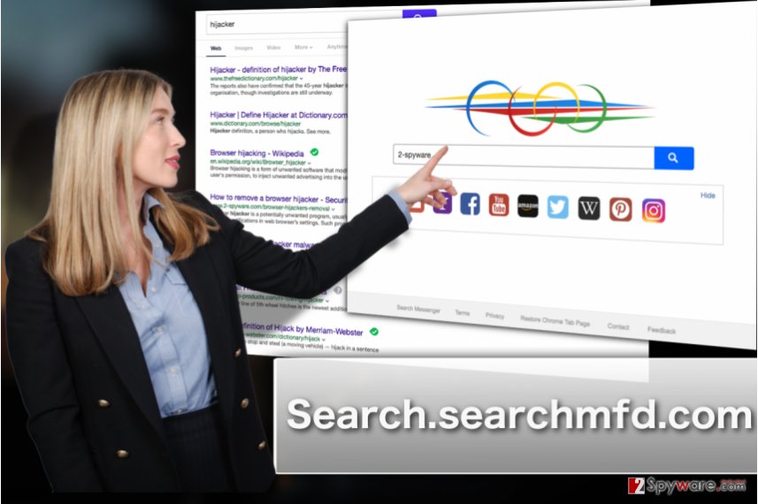 Image illustrating Search.searchmfd.com hijacker attack