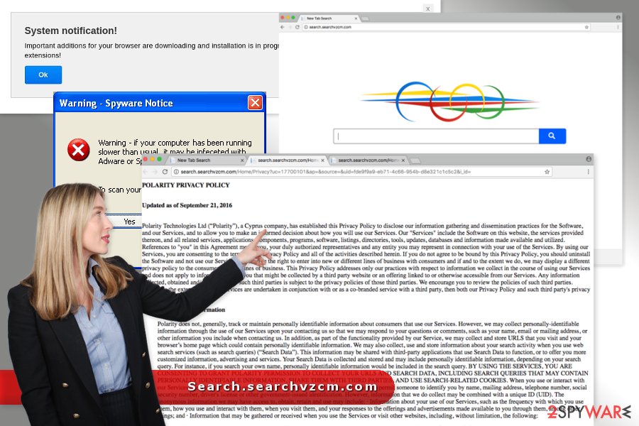 The image of Search.searchvzcm.com virus