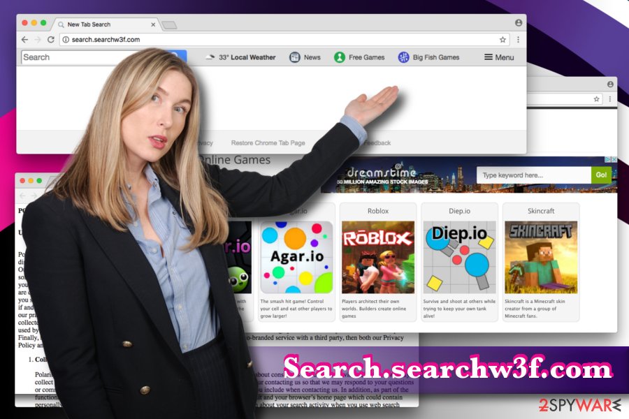 Search.searchw3f.com redirect virus