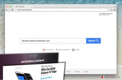 Search.searchwag.com redirects lead to unreliable Internet sources