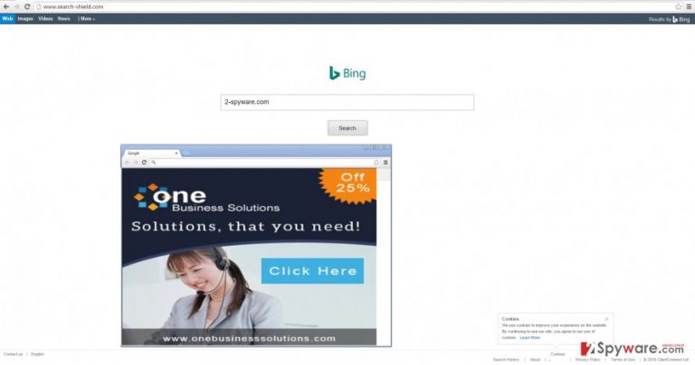 The screenshot of search-shield.com