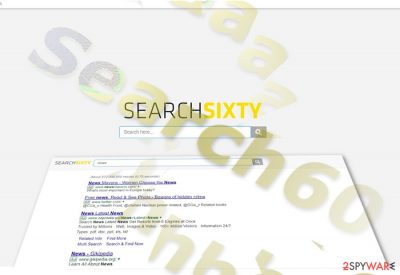 The sample of Search60 home tab